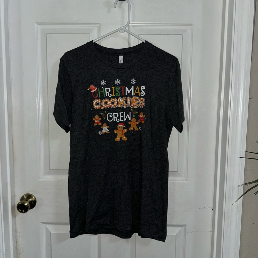 NWOT Handcrafted Christmas Cookies Crew Shirt